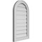 Ekena Millwork Round Top Surface Mount PVC Gable Vent: Functional, w/ 2"W x 1-1/2"P Brickmould Frame, 16"W x 28"H GVPRT16X2802SF - alternate 3